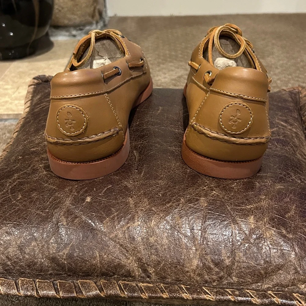 Just Like Sebago’s Froats Men's Wellfleets Boat Shoes Tan W/Beige Rubber Soles